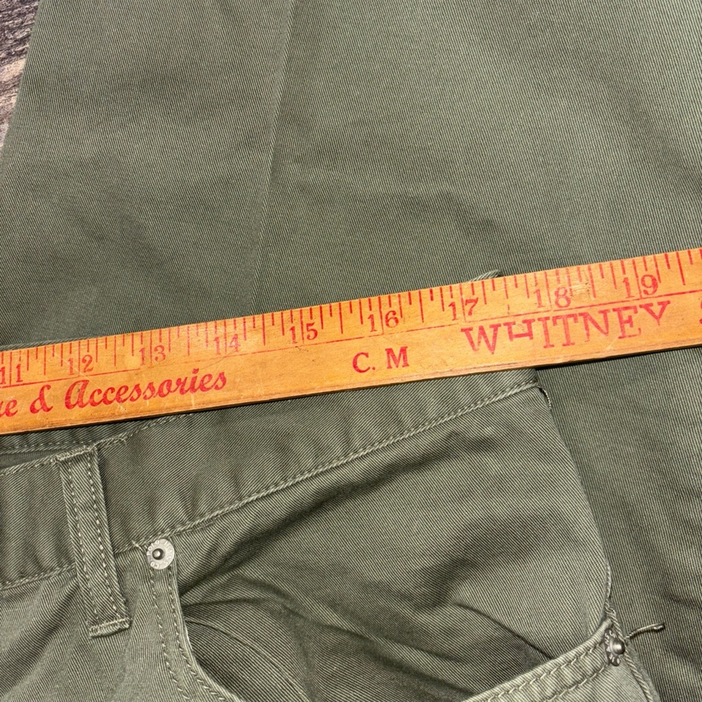 Polo Jeans Co. Ralph Lauren 5 Pocket Jean Size 14 Inseam 27.5” olive green - Picture 6 of 9